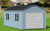 12x24 Shed with Garage Door & Loft - Gable Hampton 657