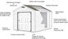 12x24 Shed with Loft & Garage Door - Gable Hampton 657