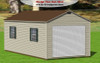 12x24 Shed with Loft & Garage Door - Gable Hampton 657