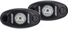 RIGID A-Series LED Light Low Power, Amber, Black Housing, Pair