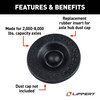 CURT 693722 Universal Rubber Inserts for Axle Hub Dust Caps-2;000 to 8;000 lbs. (10-Pack) - 693722