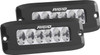 RIGID SR-Q Series PRO,Driving Optic, Flush Mount, Black Housing, Pair