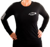 RS055BL - Ladies' Soft Style Race Sport Lighting Long Sleeve (Black) (L)