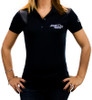 RS074BL - Ladies' Race Sport Performance Jersey Collared Sports Shirt (Black) (L)
