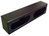 RS-103-2 - 6x2.5in Double Oval Powder Coated Steel Truck Light Box w/ Knockouts