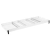 Accessory Shelf; 1.7 ft.; Depth 16 in.; Height 2 in.; Width 42 in.; White; Steel; Powder Coat Finish; 9164-3-01