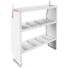 Shelf Unit; Includes 3 shelves; 3.6 ft.; Depth 13.5 in.; Height 44 in.; Width 42 in.; White; Steel; 12 Dividers; 3 Shelves; Shelf Depth 2 in.; 9354-3-03