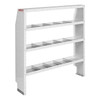 Adjustable Shelf Unit; Includes 4 shelves; 4.8 ft.; Depth 13.5 in.; Height 60 in.; Width 52 in.; White; Steel; 16 Dividers; Shelf Depth 2 in.; 9375-3-03