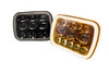 RS57WAB - 5x7in BLACKED OUT Sealed Beam Conversion Lenses w/ White/Amber Halo (Pair) RS57WAB - 5x7in BLACKED OUT Sealed Beam Conversion Lenses w/ White/Amber Halo (Pair)