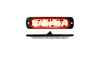 RS70016R - 6-LED Ultra Slim Flush Mount 19-Flash Pattern Strobe Marker (Red)