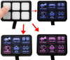 RS6GASP - 6-Gang Auxiliary Switch Panel with Multi-Choice button pad label kit - Select your light icons on 6 lighting systems