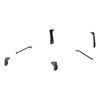 3" Round Black Steel Side Bars, Select Silverado, Sierra 1500 Extended Cab 204054