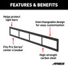 Pro Series 30-Inch Black Steel Light Bar Cover Plate PC30OB