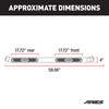 4" Black Steel Oval Side Bars, Select Toyota FJ Cruiser S222011