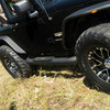 Big Step 4" Black Aluminum Round Side Bars, Select Jeep Wrangler JK AL231008