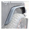 Jeep Wrangler JK Black Aluminum Rear Fender Flares 2500201