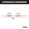 3" Round Polished Stainless Side Bars, Select Silverado, Sierra 1500, 2500, 3500 204046-2