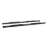 4" Black Steel Oval Side Bars, Select Silverado, Sierra 1500, 2500, 3500 S224013