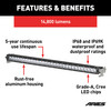 30" Single-Row LED Light Bar (14,800 Lumens) 1501264
