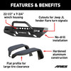 TrailChaser Jeep Wrangler JL Front Bumper with Fender Flares (Option 8) 2082086