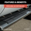 6" x 91" Black Aluminum Oval Side Bars (No Brackets) B2891