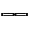 Pro Series 30-Inch Black Steel Light Bar Cover Plate PC10OB