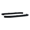 3 Round Black Steel Side Bars, Select Dodge Dakota 205001