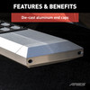 AdvantEDGE 5-1/2" x 85" Chrome Aluminum Side Bars (No Brackets) 2055885