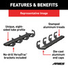 AdvantEDGE 5-1/2" x 75" Black Aluminum Side Bars, Select Nissan Titan 2556045