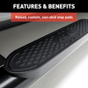 4" Black Steel Oval Side Bars, Select Nissan Titan, XD S229042