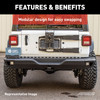 TrailChaser Jeep Wrangler JL Aluminum Rear Bumper 2082082