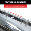 6" x 91" Polished Stainless Oval Side Bars, Select Ram 1500 Crew Cab 4444047