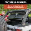 Black Aluminum Security Cargo Lid, Select Jeep JK Unlimited 2070475