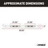 3" Round Black Stainless Side Bars, Select Silverado, Sierra 1500, 2500, 3500 HD 214013