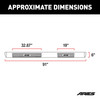 6" x 91" Black Aluminum Oval Side Bars, Select Ram 1500 Crew Cab 4445047
