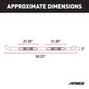 3" Round Black Steel Side Bars, Select Ford F-150, F-250, F-350 Super Duty 203045