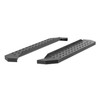 RidgeStep 6-1/2" x 53" Black Steel Running Boards (No Brackets) C2853