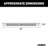 AdvantEDGE 5-1/2" x 53" Black Aluminum Side Bars (No Brackets) 2055953