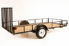 6.4x12 Utility Trailer with Removeable Ramp Gate & Stable 3-Piece Tongue