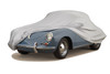 Custom Fleeced Satin Car Cover - Gray FS17958F4