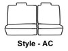 Polycotton SeatSaver Custom Second Row Seat Covers - Tan SS7293PCTN