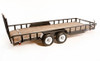 7x18 Flatbed utility Trailer with Wood Floor & Payload Capacity of 7,740 Pounds