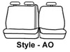 Polycotton SeatSaver Custom Second Row Seat Covers - Wet Sand SS7373PCSA