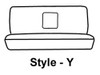 Polycotton SeatSaver Custom Second Row Seat Covers - Taupe SS8312PCTP