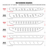 RB10 Running boards - Complete Kit: RB10 Running board + Brackets 63412680PC