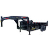 16' Gooseneck Low-Side Dump Trailer – 14K GVWR, 3-Stage Telescopic Lift, Dual Drop-Leg Jacks - 596GPCR