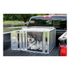 Bright Aluminum 36" x 36" Single-Door Dog Box - DB-3636