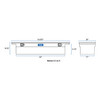 Bright Aluminum 54" Crossover Truck Tool Box, Low Profile - TBS-54-LP