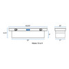 Bright Aluminum 63" Crossover Truck Tool Box - TBS-63
