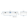 Bright Aluminum 69" Extra-Wide Crossover Truck Tool Box - TBS-69-LBTA